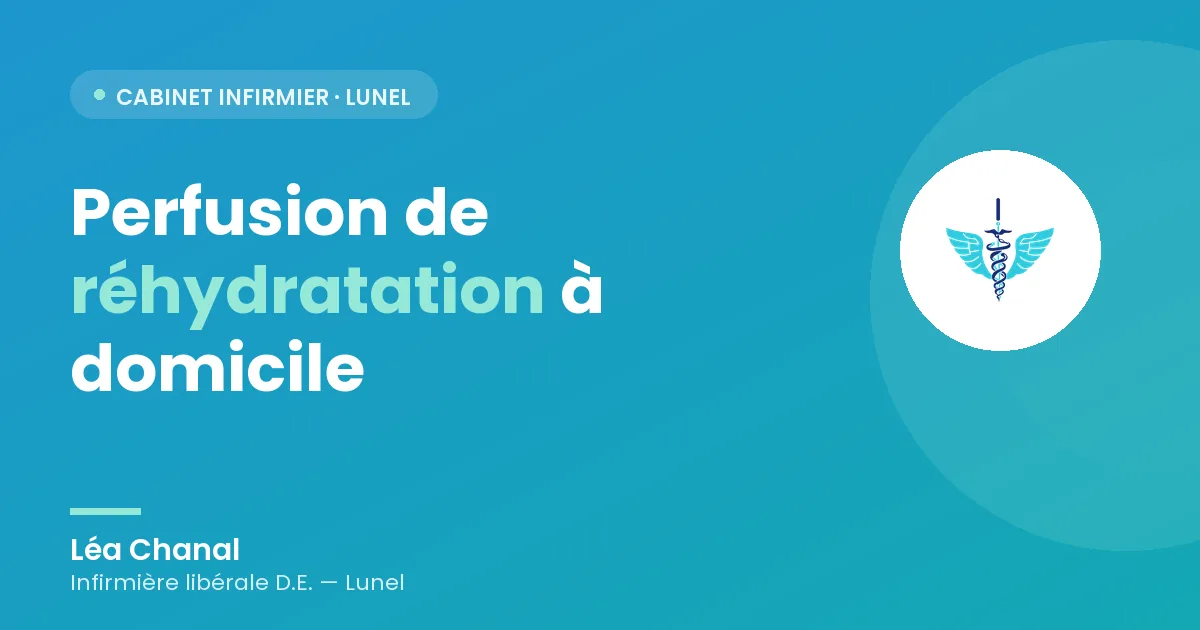 Perfusion de réhydratation à domicile : dans quels cas ?