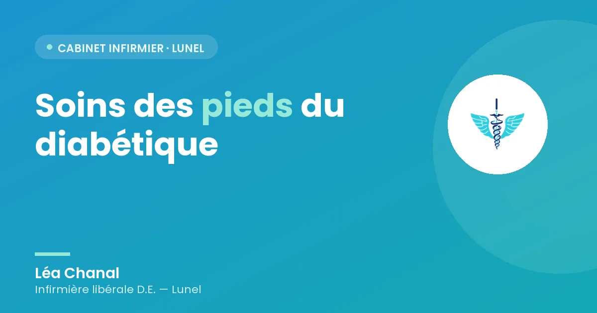 Soins des pieds du diabétique à domicile
