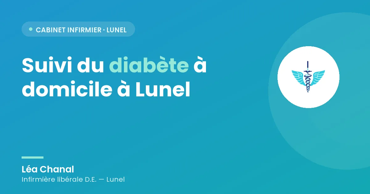Suivi du diabète à domicile à Lunel