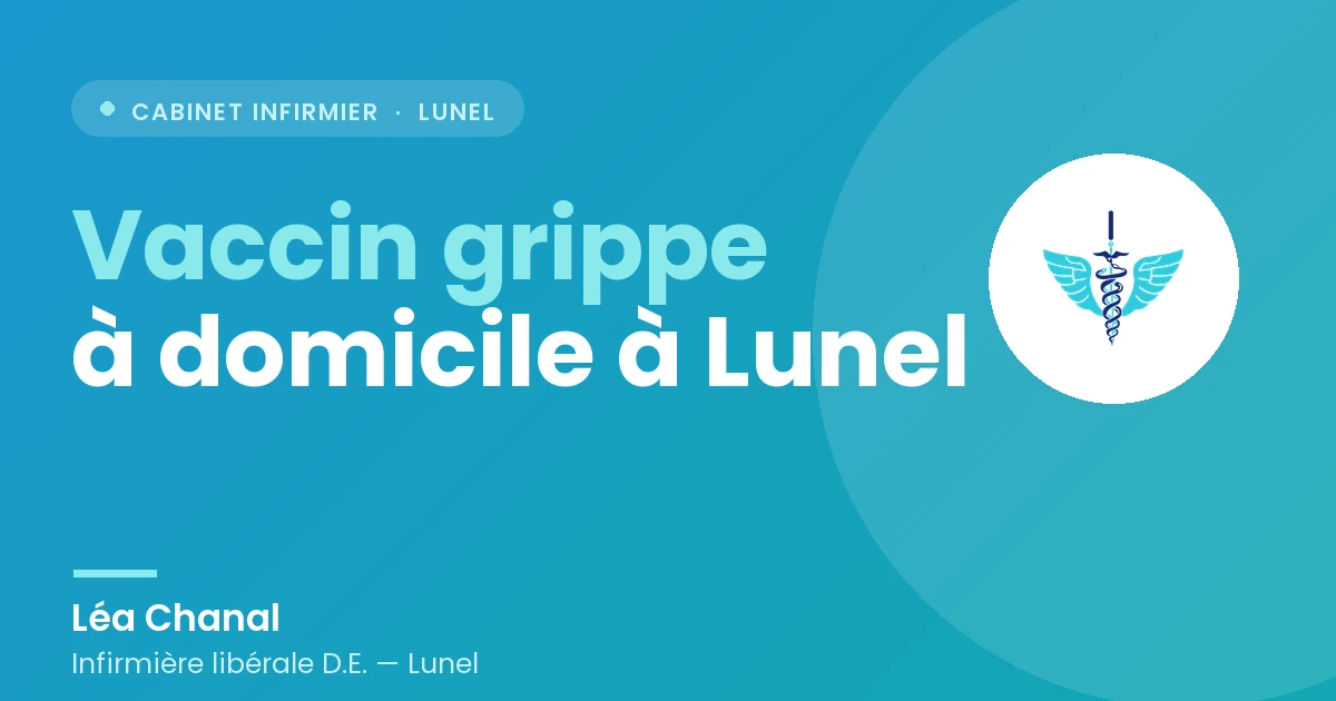 Vaccin contre la grippe à domicile à Lunel